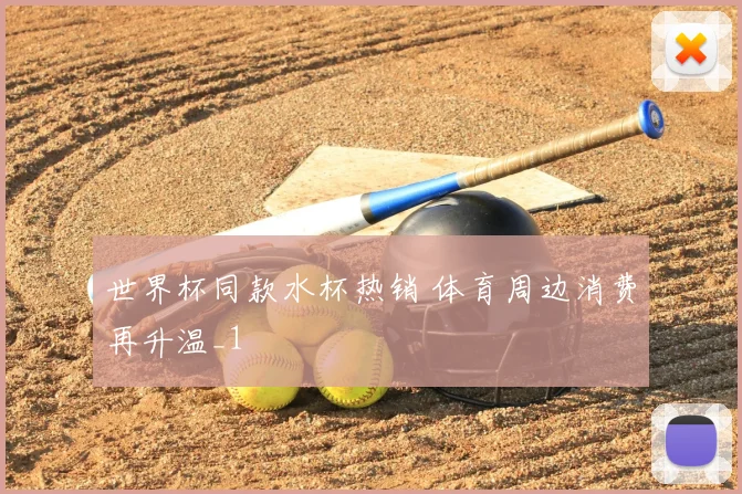 世界杯同款水杯热销 体育周边消费再升温_1